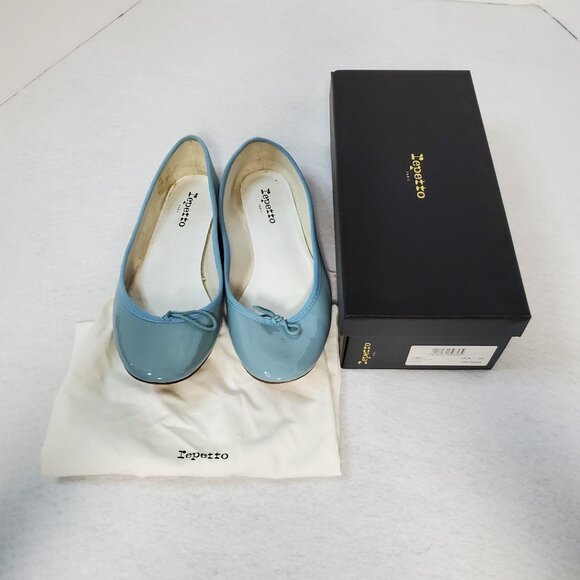 Repetto Cendrillon Ballerina Flat Light Baby Blue Leather FR 42 / US 10 w/ Box - Picture 11 of 12